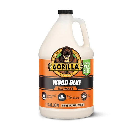 Miniatura 10 de Gorilla Ultimate - Pegamento para madera impermeable, color madera natural, 8 onzas (paquete de 1), resistente al agua para proyectos y reparaciones