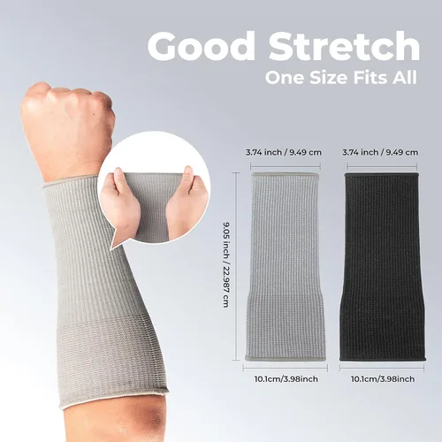 Miniatura 3 de OriStout 4 pares de mangas para antebrazo, protectores de brazo para piel fina y moretones, mangas resistentes a cortes de nivel 3, protección