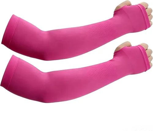 Miniatura 16 de Mangas de protección solar con orificios para el pulgar para hombres y mujeres, cubierta de compresión de enfriamiento para brazo UV, manga