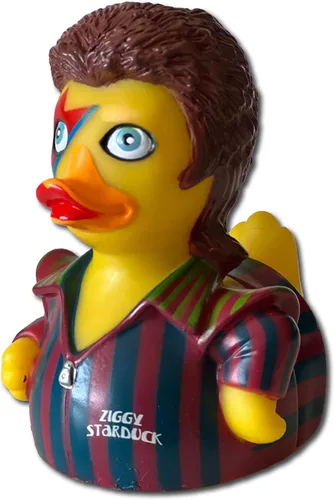 Miniatura 4 de CelebriDucks - Ziggy Starduck - Control de estanque a Mallard Tom - Patos de goma flotantes - Juguete de baño coleccionable regalo para niños