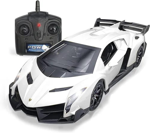 Miniatura 9 de Auto de Carreras de Control Remoto RC Compatible con Lamborghini Veneno, Vehículo de Juguete RC Modelo con Licencia Oficial 1:24 para Niños de 6, 7