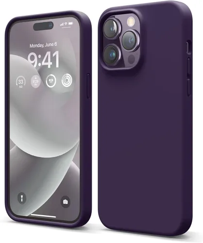 Miniatura 17 de elago Funda compatible con iPhone 14 Pro Max, de silicona líquida, funda protectora de cuerpo completo, a prueba de golpes, funda delgada