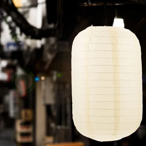 Miniatura 7 de 2 lámparas de linterna japonesa: linternas beige para interiores y exteriores, hogar, patio, ramen, restaurante, decoración de faroles de papel
