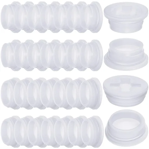 Miniatura 9 de Bung Caps - Tapones de rosca fina y gruesa de 2 pulgadas con junta de polietileno, tapa de agujero para la mayoría de tambores de plástico de 15, 30
