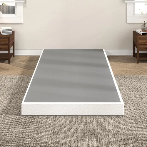 Miniatura 5 de Somier de 5 Pulgadas para Cama Individual, Base de Colchón Metálica Resistente con Funda de Tela, Montaje Fácil, Capacidad de 680 kg