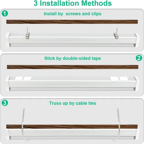 Miniatura 4 de Luces de cultivo T5 de espectro completo de 5000 K, lámpara de cultivo de plantas de 1.4 pies (4 piezas x 10 vatios), tiras de luz LED conectables