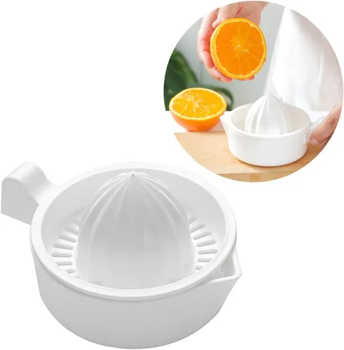 Miniatura 3 de Exprimidor de naranja de 2 piezas, exprimidor de cítricos de limón, taza exprimidora de frutas, exprimidores manuales de doble capa con mango