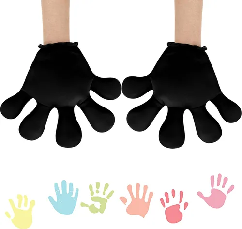 Miniatura 15 de Geyoga 2 pares de guantes grandes de disfraz de manos de dibujos animados, guantes de Halloween para fiestas, cumpleaños, juegos de rol, disfraces