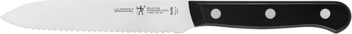 Miniatura 8 de HENCKELS Cuchillo de chef compacto de 3 pulgadas ultraafilado, diseñado en Alemania con más de 100 años de maestría, color negro/acero inoxidable