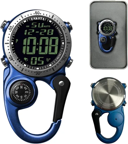Miniatura 3 de Dakota Clip digital, reloj de clip, alarma, cronómetro, temporizador y reloj de doble hora, regalos al aire libre para hombres y mujeres, uso