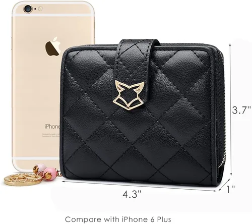 Miniatura 4 de FOXER - Cartera de piel para mujer (tamaño pequeño), diseño de cartera, negro 5), 43230-62763