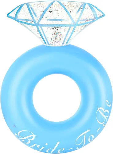 HeySplash Pool Floats, Inflatable Pool Float, Large Floatie for Bachelorette Party, Swim Tube River Lake Beach Bride Wedding Decor Fun Toy Raft