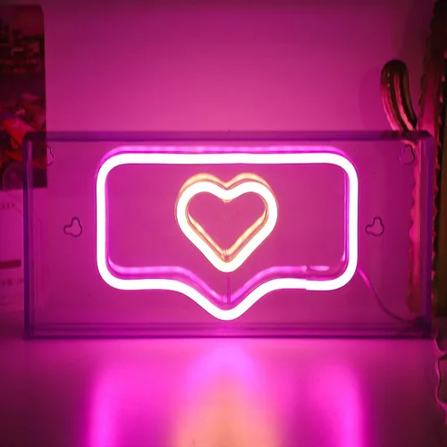 Miniatura 16 de Letrero de neón LED para fiesta, escritorio, dormitorio, hogar, cumpleaños, decoración artística con USB
