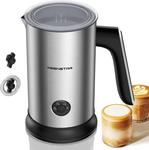 Miniatura 9 de Keenstar Espumador de leche eléctrico, vaporizador de leche automático 4 en 1, máquina de espuma caliente o fría para café con leche, capuchino
