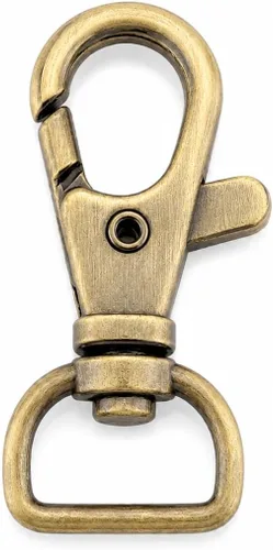 Miniatura 11 de CRAFTMEMORE Broches giratorios de langosta clásicos, ganchos a presión CS10 para monedero, clip de 5/8 pulgadas, 3/4 pulgadas, 1 pulgada, paquete