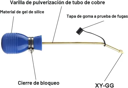 Miniatura 2 de Sbestily Espolvoreador de Polvo para Tratamiento de Insectos/Espolvoreador de Bulbo Grande de Tierra de Diatomeas/Aplicador de Polvo/Aplicador