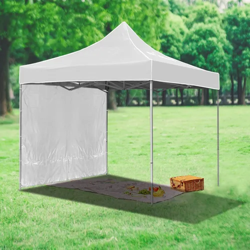 Miniatura 5 de REDCAMP Pared lateral instantánea para toldo desplegable de 10 x 10 pies, 1 paquete solo para pared solar, caqui/azul/blanco/negro