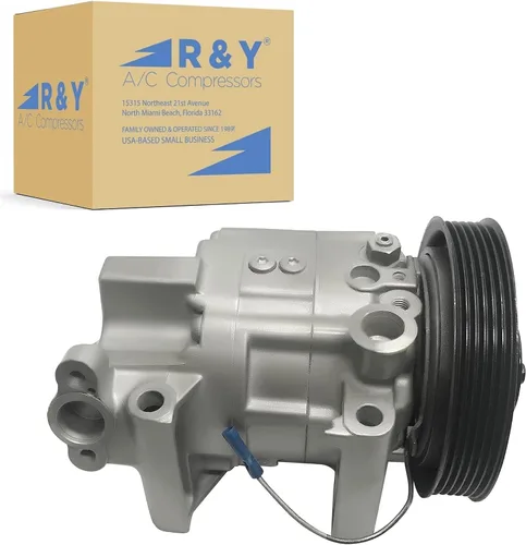 Compresor de aire acondicionado automotriz RYC y embrague de A/C FG460 | Compatible con Nissan Sentra 1.8L, 2.0L 2000-2006