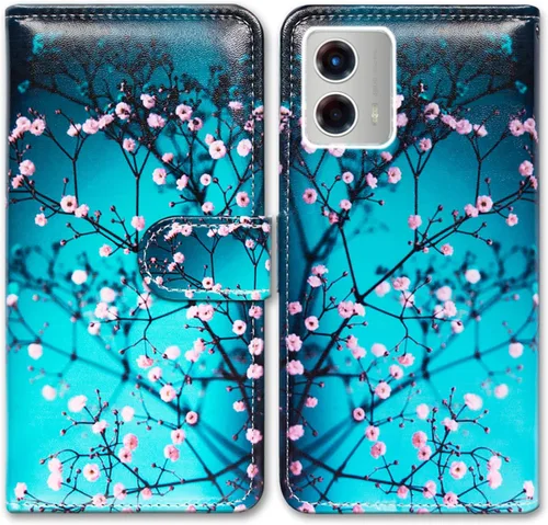 Miniatura 23 de Bcov Funda para Moto G 5G 2023, diseño de pájaro negro y verde con tapa para teléfono con ranura para tarjetas, soporte para Motorola Moto G 5G 2023