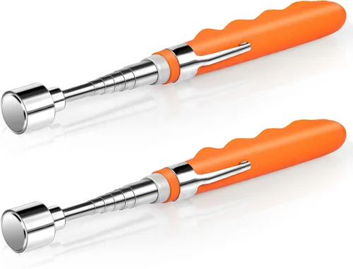 Copkim 2 herramientas telescópicas de 20 libras para recoger pequeñas herramientas de metal que se extiende de 7 a 30 pulgadas, imán telescópico