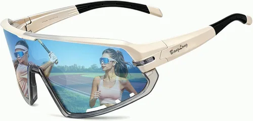 BangLong Gafas de sol deportivas para ciclismo, protección UV400, para pesca, conducción, correr, béisbol, para hombres y mujeres
