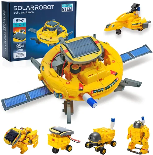 Miniatura 9 de 6-in-1 Solar Robot Building Kit for Boys Aged 8-13, Educational Robotic Toys for Kids, Science Kits STEM Toys Birthday Gifts for 8 9 10 11 12 Years