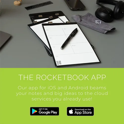 Miniatura 6 de Rocketbook Orbit - Paquete de páginas ejecutivas - Bloc de notas legal reutilizable inteligente - Gráfico.