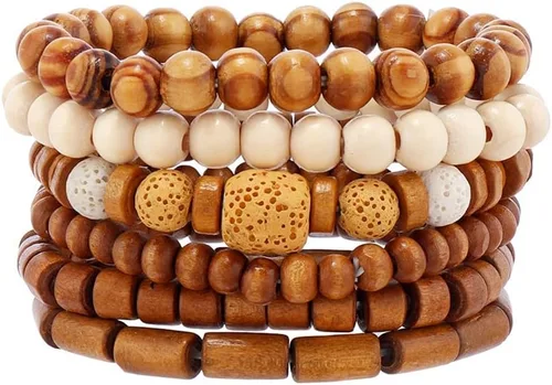 Miniatura 18 de Pulsera Gótica Ajustable de Cuero Trenzado Punk Multicapa de Estilo Grunge, Conjunto de Pulseras Emo con Brazalete de Metal, Envoltura