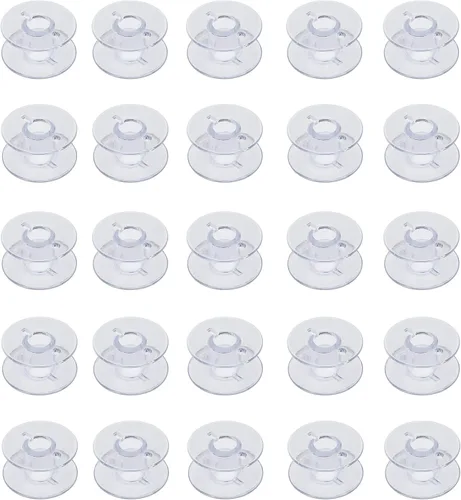 Miniatura 2 de Paquete de 20 bobinas transparentes clase 15 hechas para adaptarse a Singer 006066008