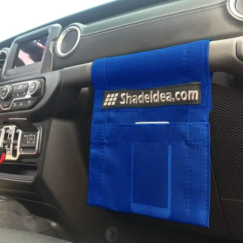 Miniatura 6 de Shadeidea - Parasol para capota de automóvil, parte delantera, funda de malla de color azul, bloqueador ultravioleta con bolsa de transporte