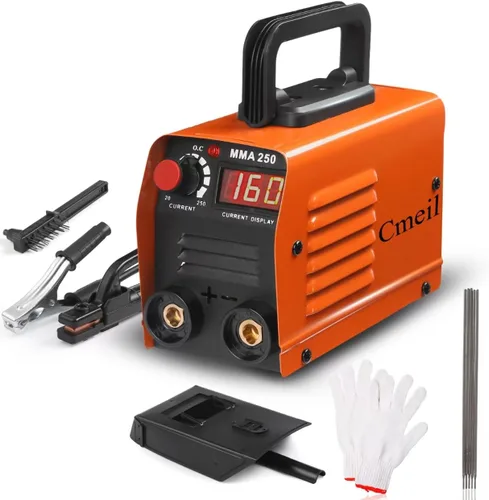 MMA250 Máquina Soldadora de Electrodo Mini Máquina de Soldadura Doméstica, Máquina de Soldadura con Inversor IGBT, Control Cooperativo, Protección