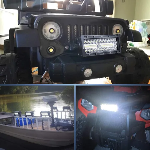 Miniatura 9 de Nilight - Barra de luz LED de 9,5 pulgadas, triple fila, haz de inundación y foco combinado, 64 LED, luces de niebla, para conducción, trabajo