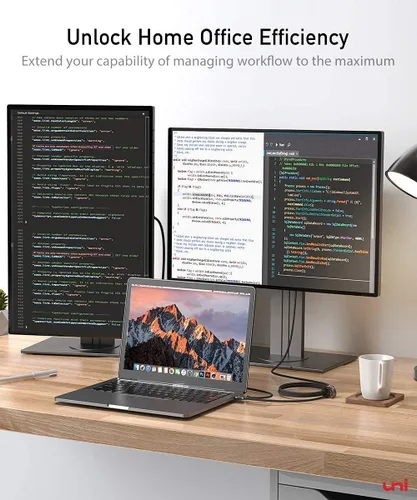 Miniatura 5 de uni Cable USB C a HDMI de 3 pies 4K@60Hz, cable trenzado USB Tipo C a HDMI de UNA vía (compatible con Thunderbolt 3/4) con MacBook Pro/Air 2023
