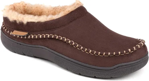 Miniatura 5 de Zigzagger - Pantuflas tipo mocasín para hombre, para interiores y exteriores, pantuflas cálidas, cómodas, mullidas y anchas