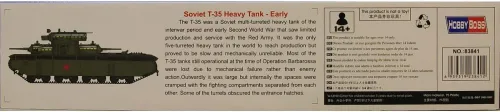 Miniatura 3 de Hobby Boss Tanque pesado temprano soviético T-35