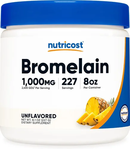 Miniatura 6 de Nutricost Polvo de Bromelaína 4 OZ - Sin OMG, apto para vegetarianos y sin gluten