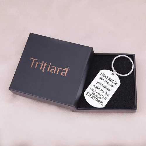 Miniatura 7 de Llavero de regalo para parejas, con texto en inglés "NovioNovioNoviaNoviaAmor Llavero para Él, Mujeres Hombres ella Cumpleaños de Boda Grabado