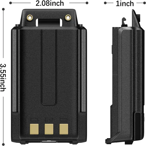 Miniatura 8 de Batería UV-5R Cargador tipo c de mayor capacidad 3800mAh Batería recargable BL-5 para radio bidireccional BF-F8HP UV-5RE RD-5R Radio jamón UV-5RTP