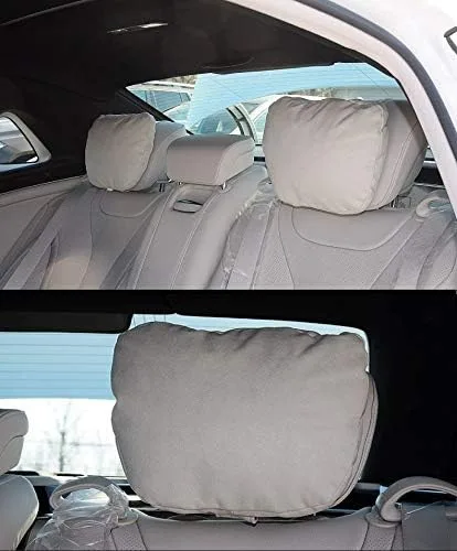Miniatura 8 de Maybach - 2 uds. Reposacabezas de coche, diseño de clase S, ultra suave, tela de gamuza para Mercedes-Benz 1,149.2 in, accesorios de cojín de Beige