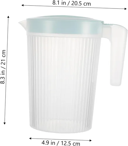 Miniatura 2 de Resistente de alta temperatura de la tapa de la jarra plástica verde 2l para el uso en el hogar jarra de agua sana para las bebidas