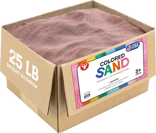 Miniatura 62 de Hygloss Arena de colores para manualidades – Botella de 1 libra, magenta – Juegos de arte de arena fina y colorida vibrante para niños – Actividades