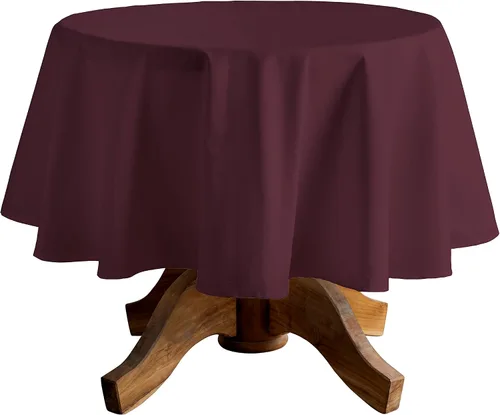 Miniatura 10 de CALICOT Mantel rectangular 100% algodón, 90 x 60 pulgadas, lavable y reutilizable, decorativo para comedor, cocina, granja, hogar, fiesta, banquetes