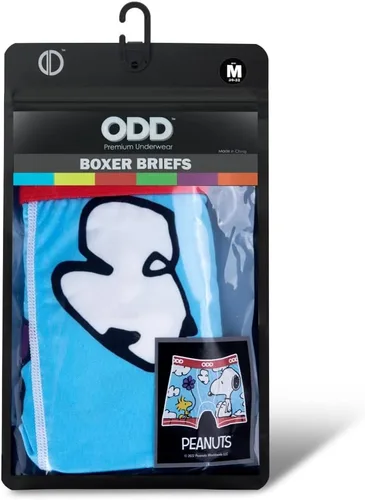 Miniatura 5 de Odd Sox Charlie Brown Peanuts - Calzoncillos tipo bóxer divertidos para hombre, frescos, cómodos