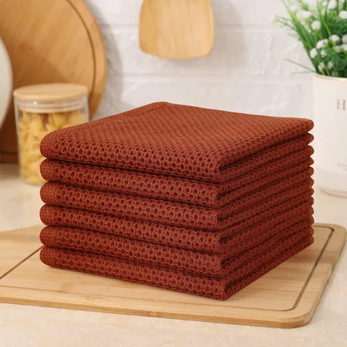 Miniatura 273 de Kitinjoy - Paños de cocina de 100 % algodón, tela de tejido gofrado, paño de limpieza ultrasuave, absorbente y de secado rápido. Beige