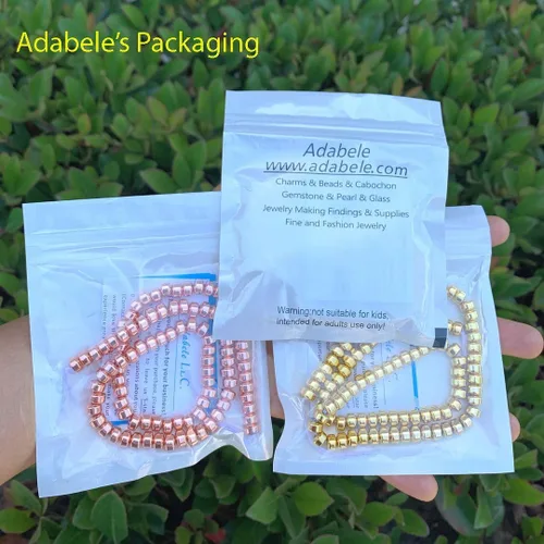 Miniatura 6 de Adabele - 200 piedras preciosas curativas de hematita negra natural de 0.157 pulgadas (0.157 in), cuentas sueltas redondas pequeñas, espaciadoras