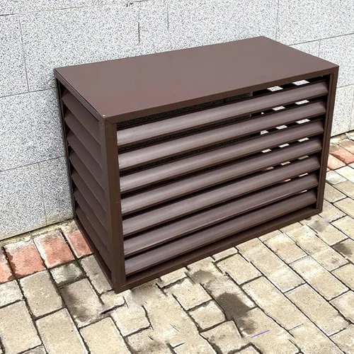 Miniatura 8 de Cubierta de aluminio para aire acondicionado y bomba de calor, mini cubierta de aire acondicionado dividido para unidades exteriores, reducción