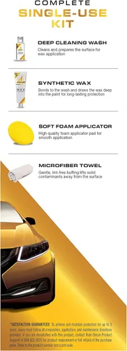 Miniatura 6 de Rust-Oleum 345537 Factor 4 Kit de cera sintética para coche, 4 oz