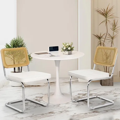 Miniatura 31 de Juego de 6 Sillas de Comedor Tapizadas de Terciopelo, Sillas Laterales de Cocina de Estilo Moderno con Ribete de Tachuelas y Patas de Madera, Anillo