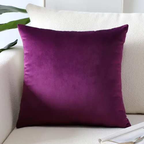 Miniatura 17 de Artscope Fundas de Almohada de Terciopelo de Lujo Súper Suaves Decorativas Cuadradas Fundas de Cojín para Sofá Sillón Dormitorio Decoración