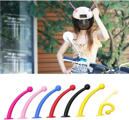 Miniatura 4 de Garneck 1 par de casco de bicicleta casco de esquí accesorios de esquí Accesorios de esquí Decoración de oreja de gato Adornamento ventosa Antenas